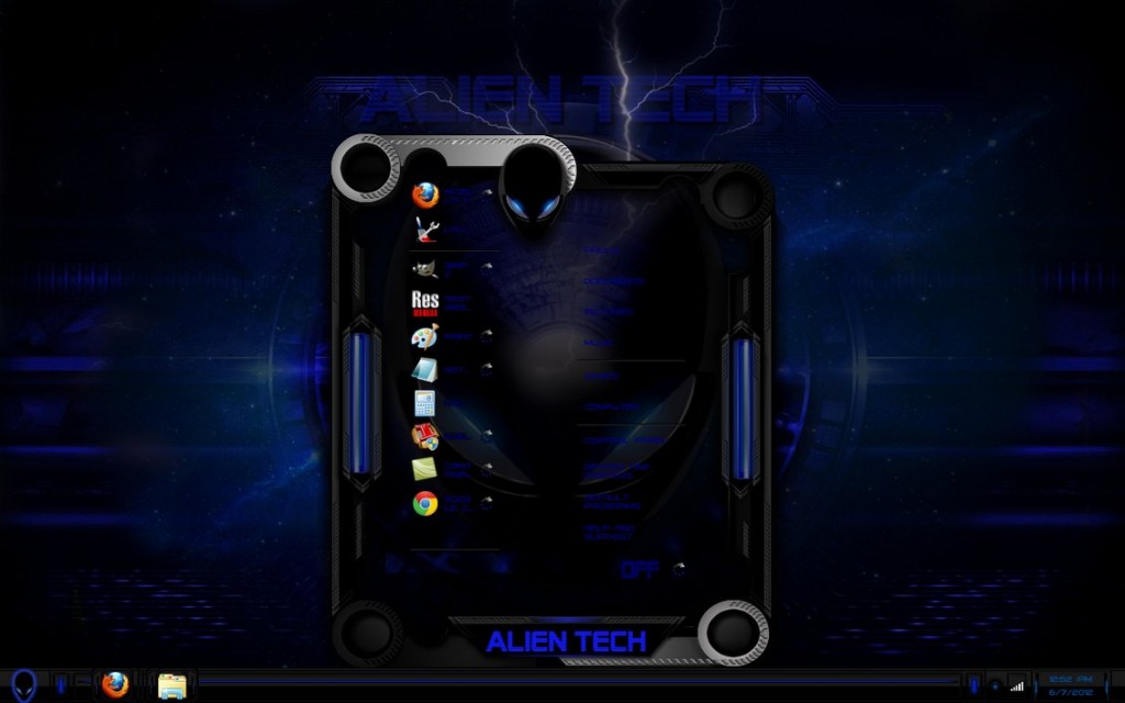 Alien Windows 7 Logn Screen