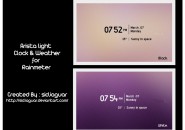 Arista Lightning Rainmeter Skin