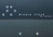 Binary Digit Clock Windows 7 Rainmeter Skin