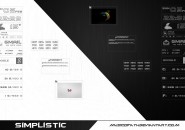 Black Simplistic Windows 7 Rainmeter Skin