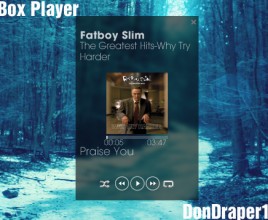 Box Player Forested Rainmeter Skin
