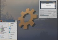 Brown Ringed Windows Blind Theme