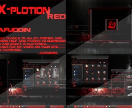 CTX plotion red theme for windows 7
