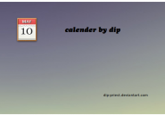 Calendar Dip Rainmeter Skin
