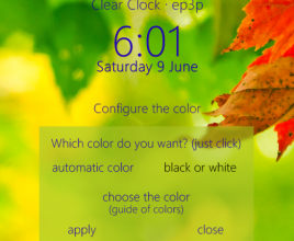 Clear Glass Clock Rainmeter Skin For Windows 7