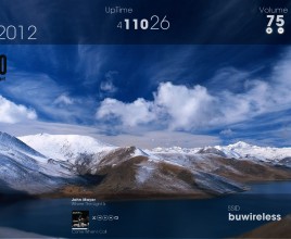 Cloudy Mount Rainmeter Theme For Windows 7