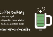 Cofee Battery Windows 7 Rainmeter Theme