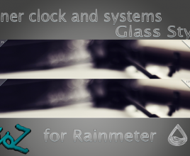 Corner Clock And Systems Windows 7 Rainmeter Theme