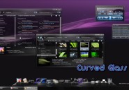 Curved glass FX theme for windows 7