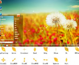 Dandelion theme for windows 7
