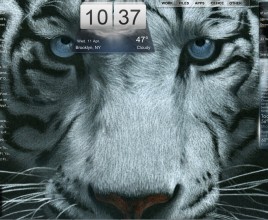 Ferocious Tiger Rainmeter Skin For Windows 7