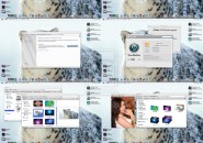 Leopard In Snow Windows Blind Theme