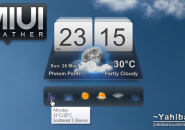 MIUI Weather Beauty Windows 7 Rainmeter Skin