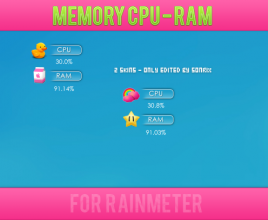 Memory Meter Rainmeter Skin