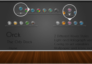 Orck-The Orb Dock Rainmeter Theme For Windows 7