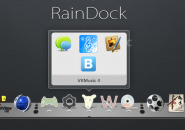Rain Dock With Stacks Docklet Windows 7 Rainmeter Skin