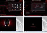 Red alienware 2.0 X86 theme for windows 7