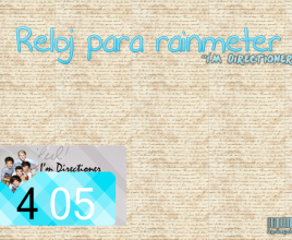 Reloj One Direction Rainmeter Theme For Windows 7