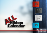 Ribbon Calendar  Windows 7 Rainmeter Skin
