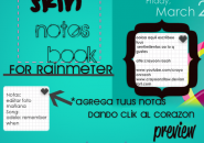 Skin Notees Book Rainmeter Skin For Windows 7