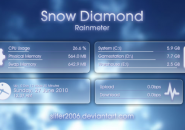 Snowy Diamond Rainmeter Theme For Windows 7