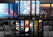 Split Picture Slider Windows 7 Rainmeter Skin