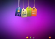 Tags Hanging Rainmeter Theme