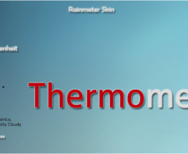 Thermometer Weather Windows 7 Rainmeter Theme