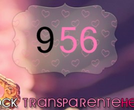 Transparent Heart Clocky Rainmeter Skin