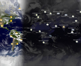 World Sunlight Map Windows 7 Rainmeter Theme