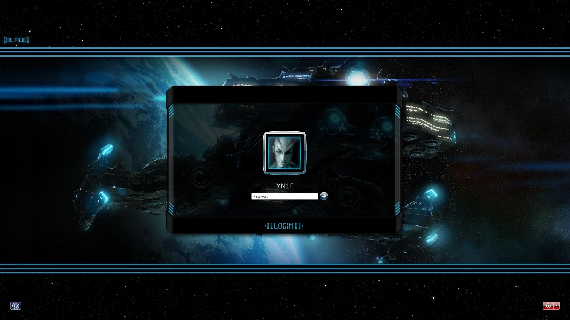 Blade Inspired Logon Screen For Windows 7