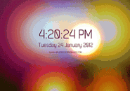 Clock Abstractions Screensaver