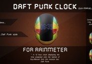 Daft Punk Clock Rainmeter Skins