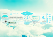 SkySlate Rainmeter Skins