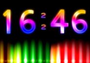 Digital Clock Color Screensaver