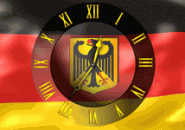 Germany Flag Clock Screensaver