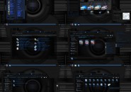 black and blue onix Windows 7 Visual Styles