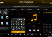 Orange Vs Black Rainmeter Theme for Windows7