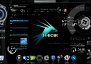 Hacker V3 Rainmeter Theme for Windows7