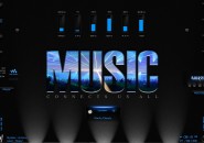 Music Lights Rainmeter Theme for Windows7