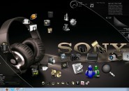 Sony Ultra Rainmeter Theme for Windows7