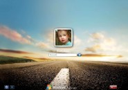 Lonely Road Logon Screen for Windows7