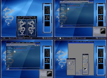 blue dragon Windows 7 Visual Styles