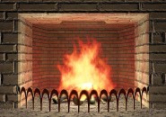 Living 3D fireplace
