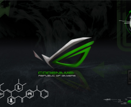 Asus Republic Gamers Windows 7 Rainmeter Skin