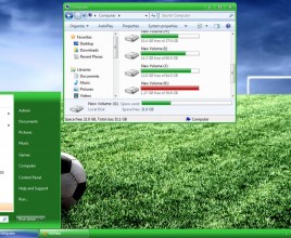 Basic green theme for windows 7