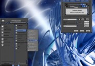 Blue Swirl Windows Blind Theme