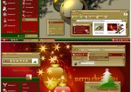 Christmas Holidays Windows Blind Theme