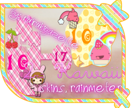 Dual Kawaii Rainmeter Theme