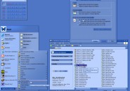 Flat Blue Windows Blind Theme